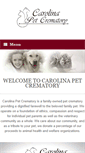 Mobile Screenshot of carolinapetcrematory.com